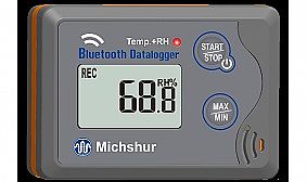 אוגר נתונים טמפרטורה ולחות  Bluetooth MILOGRHBL