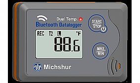 אוגר נתונים לטמפרטורה Bluetooth MI-LOGT2BL
