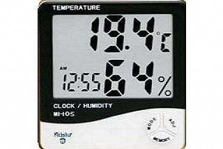 מד טמפרטורה in/out +לחות  כולל שעון דיגיטלי Type MI-106