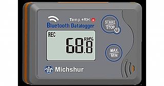 אוגר נתונים טמפרטורה ולחות  Bluetooth MILOGRHBL
