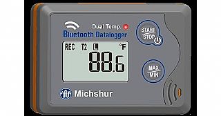 אוגר נתונים לטמפרטורה Bluetooth MI-LOGT2BL